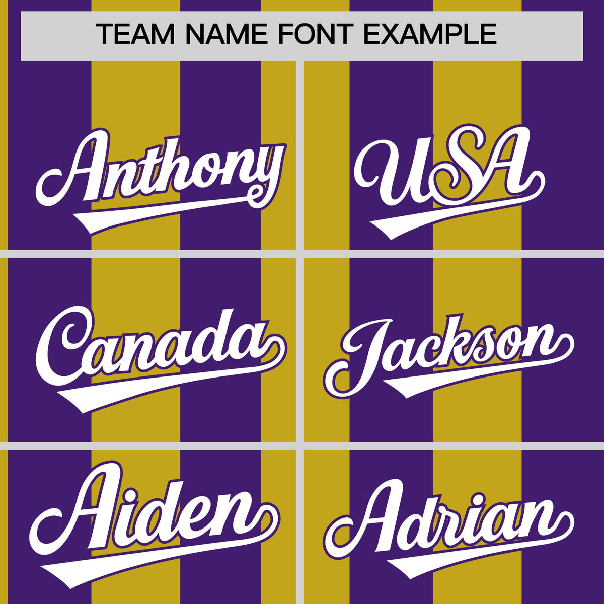 Custom Purple Old Gold Stripe Fashion Authentic Two-Button Baseball Jersey