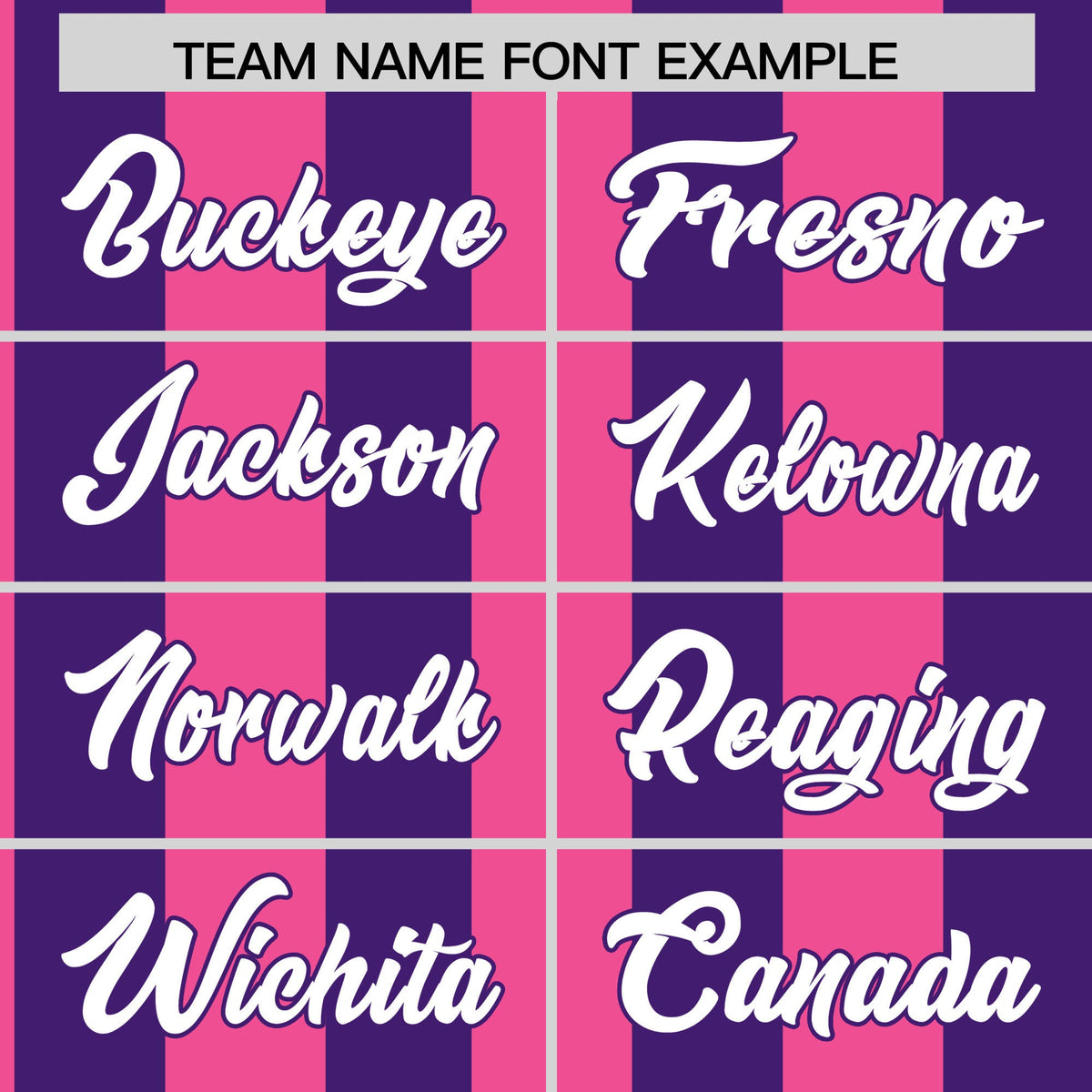 Custom Purple Pink Stripe Fashion Authentic Two-Button Baseball Jersey