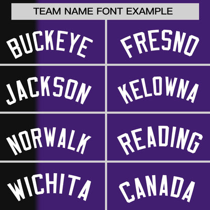 Custom Black Purple Gradient Stripe Fashion Authentic Two-Button Baseball Jersey