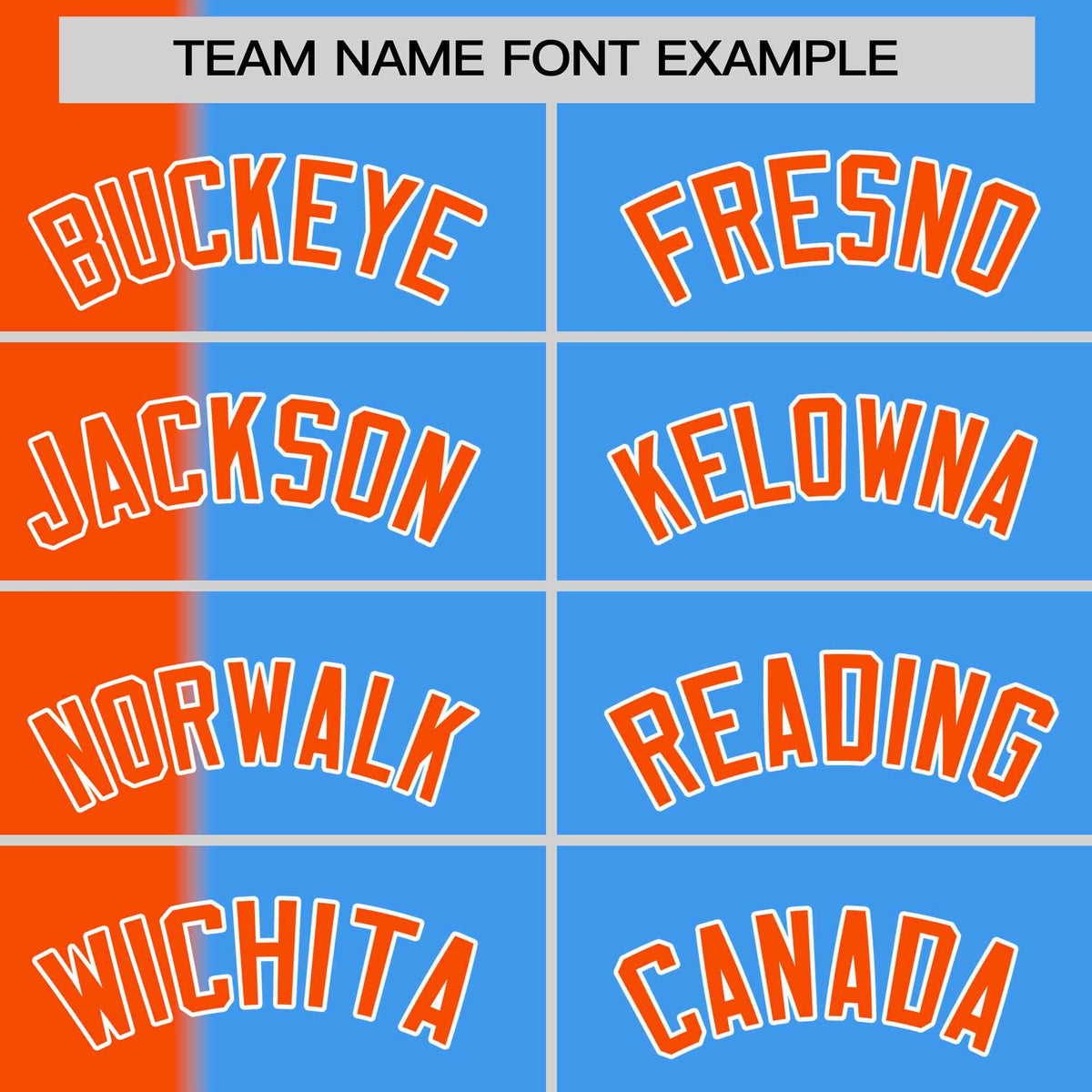 Custom Orange Powder Blue Gradient Stripe Fashion Authentic Two-Button Baseball Jersey