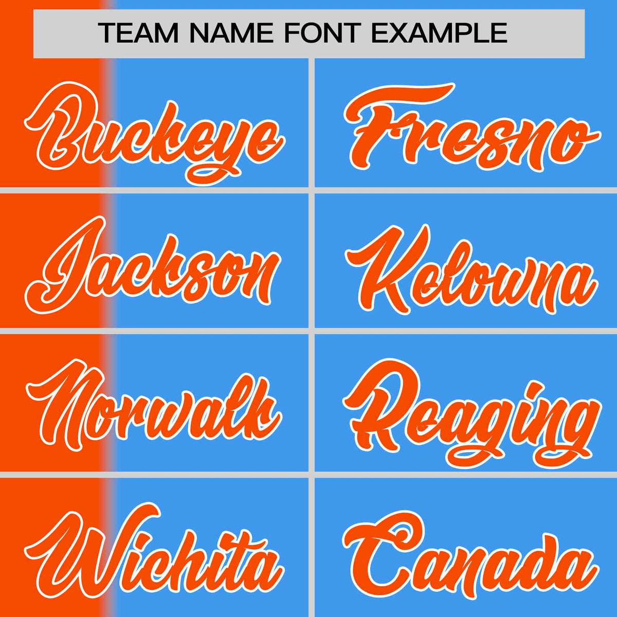 Custom Orange Powder Blue Gradient Stripe Fashion Authentic Two-Button Baseball Jersey