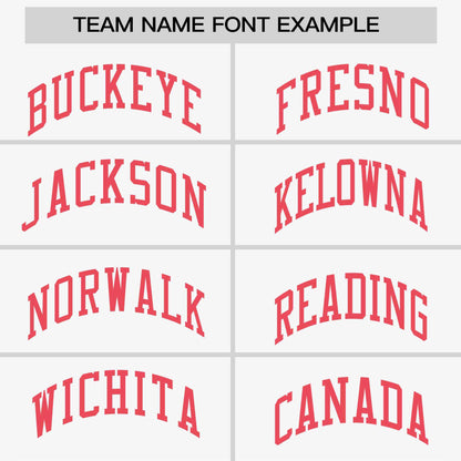 Custom White Light Red-Aqua Stripe Fashion Raglan Sleeves Authentic Two-Button Baseball Jersey
