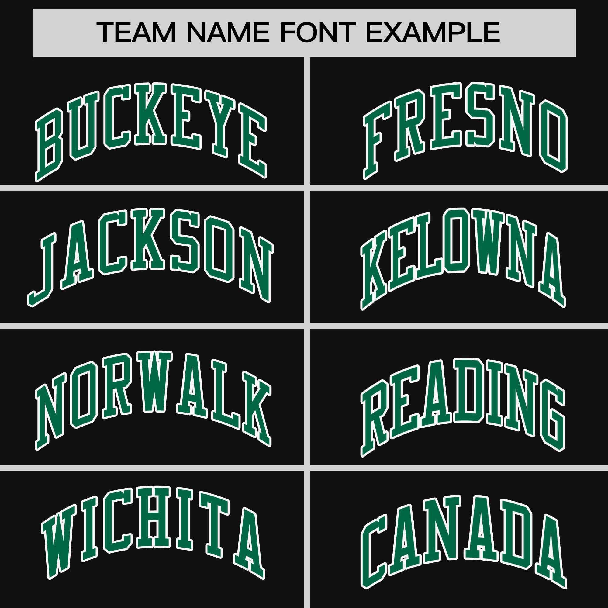 Custom Black Kelly Green-White Stripe Fashion Raglan Sleeves Authentic Two-Button Softball Jersey