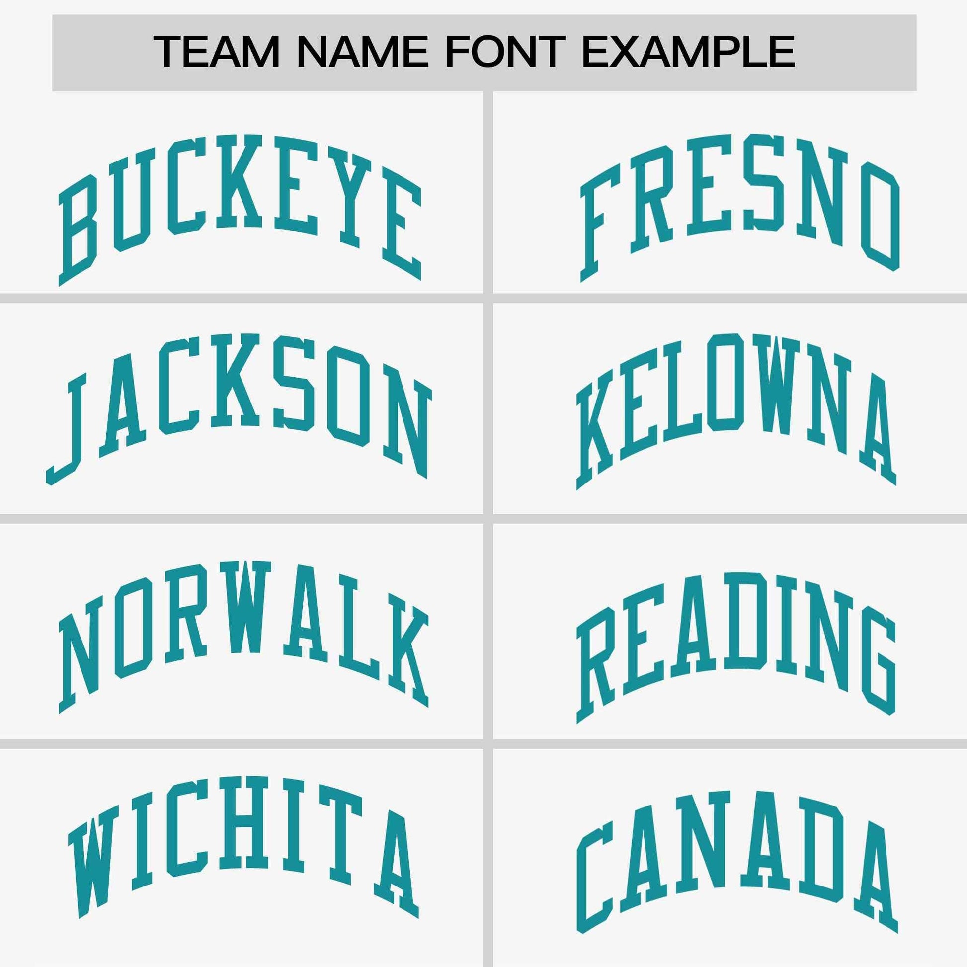 Custom White Orange-Aqua Stripe Fashion Raglan Sleeves Authentic Two-Button Baseball Jersey