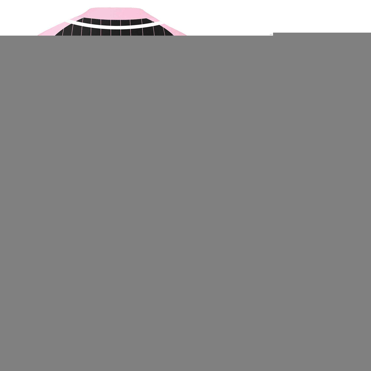 Custom Black Light Pink-White Stripe Fashion Raglan Sleeves Authentic Two-Button Softball Jersey