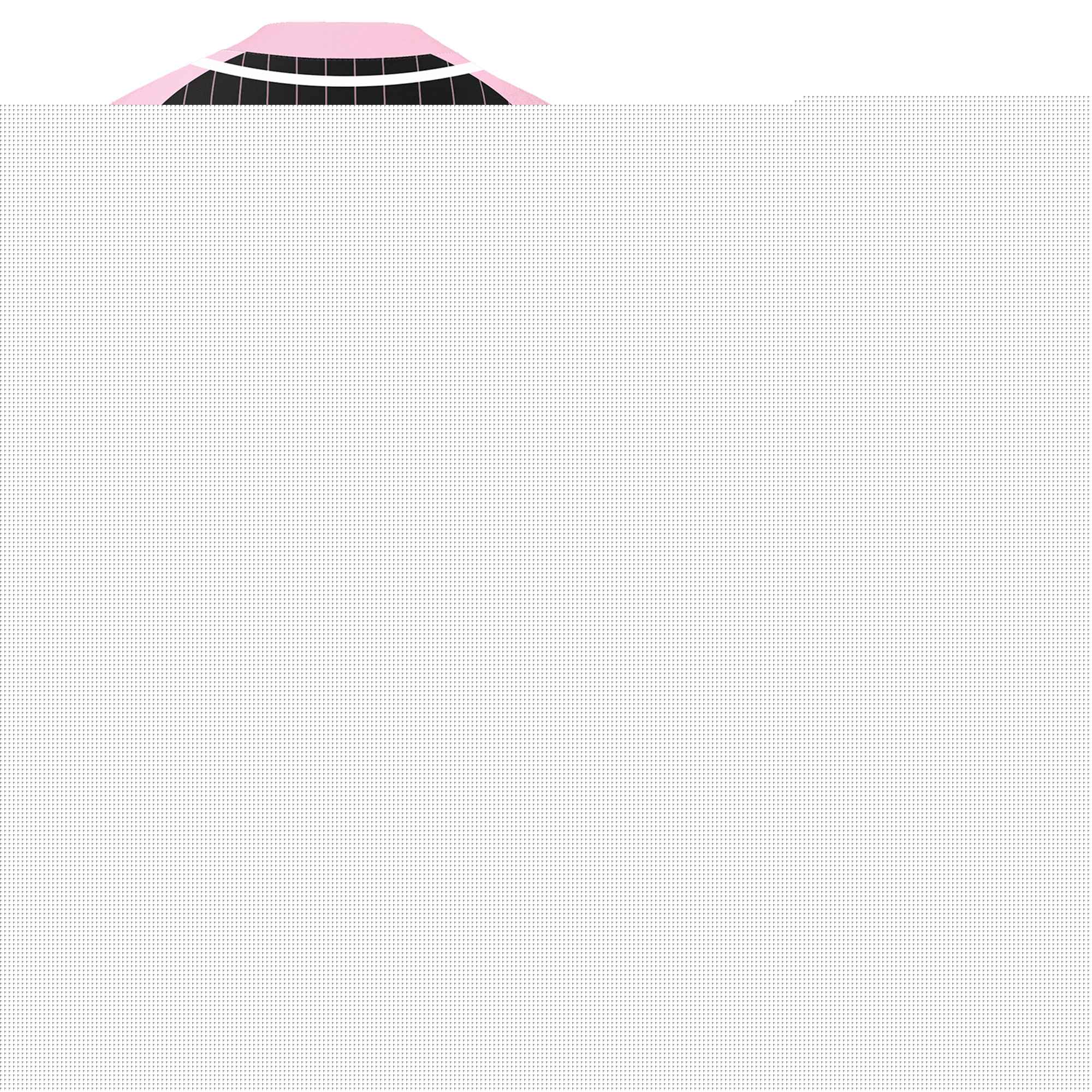 Custom Black Light Pink-White Stripe Fashion Raglan Sleeves Authentic Two-Button Softball Jersey