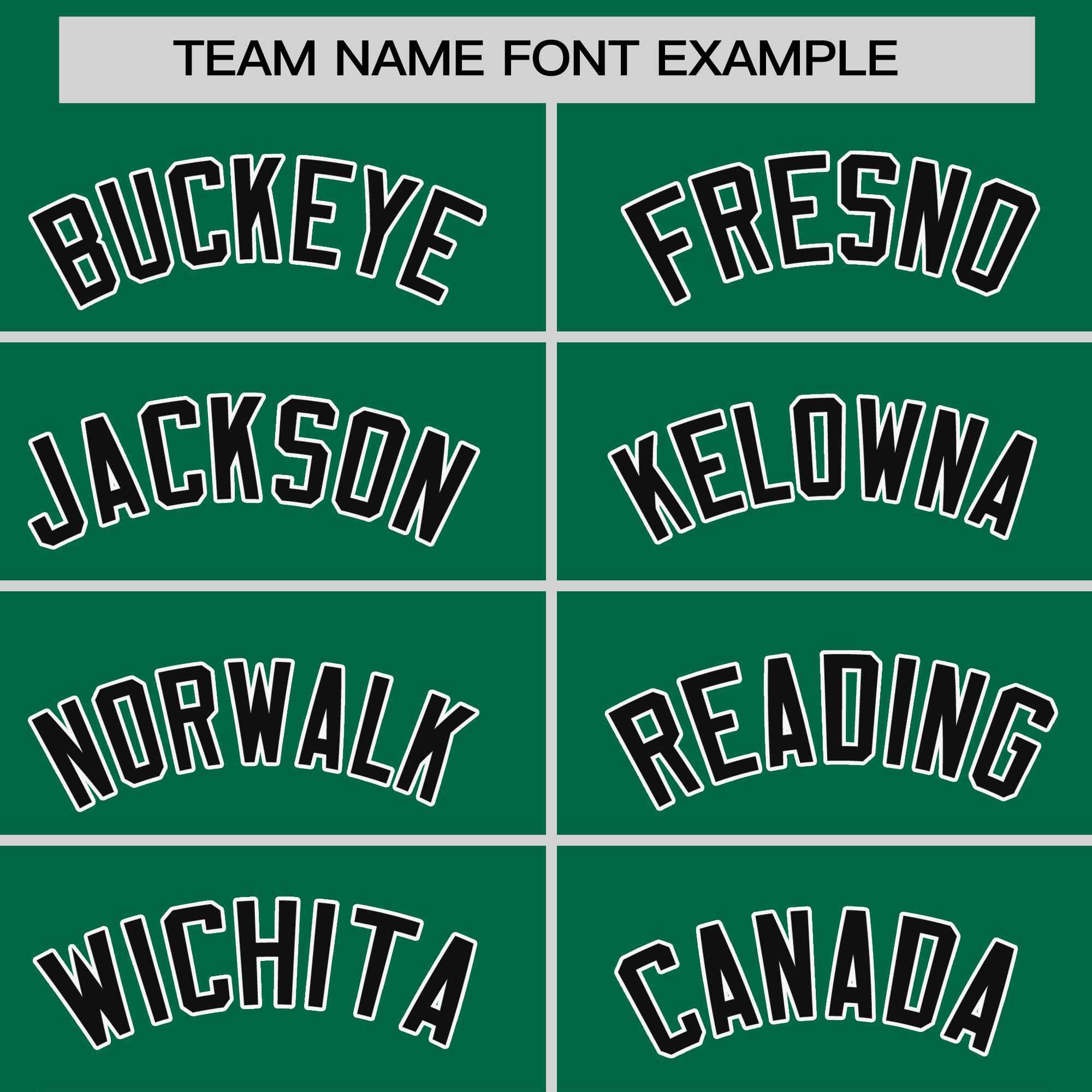 Custom Kelly Green Black-White Stripe Fashion Raglan Sleeves Authentic Two-Button Softball Jersey