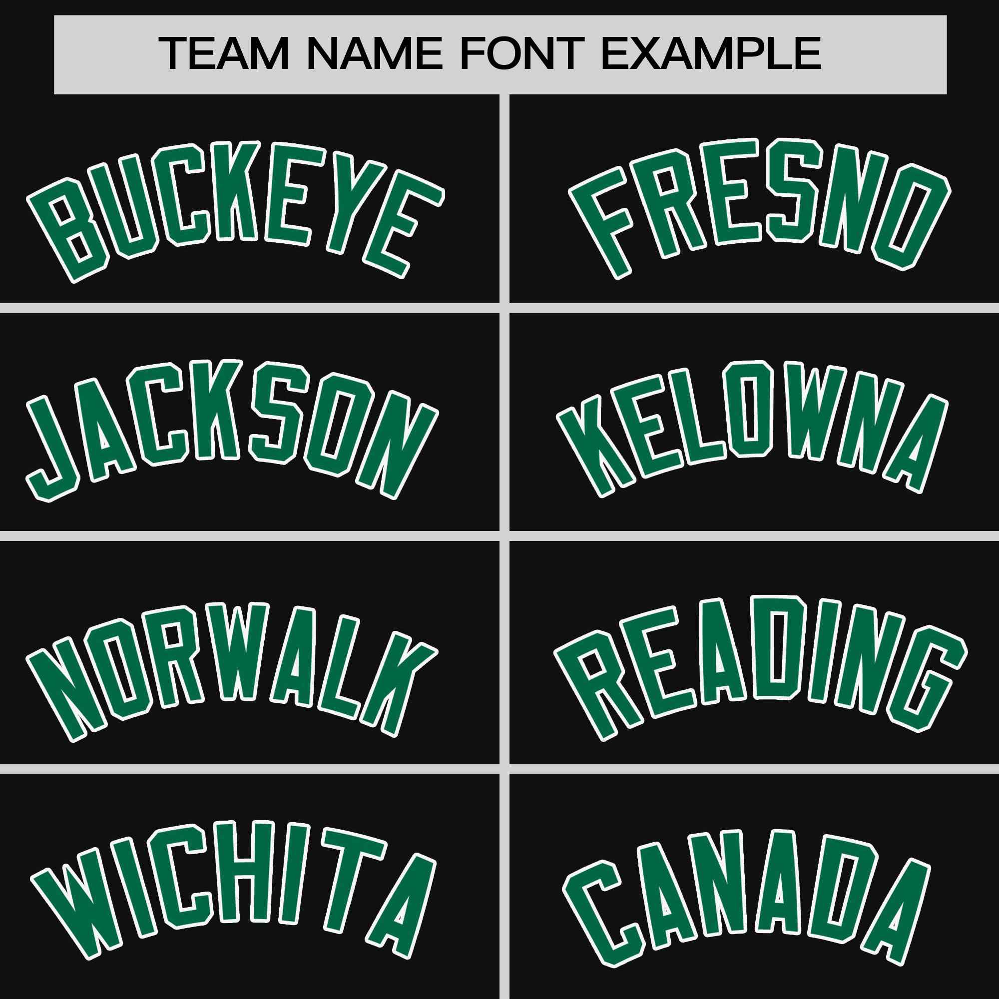 Custom Black Kelly Green-White Stripe Fashion Raglan Sleeves Authentic Two-Button Softball Jersey