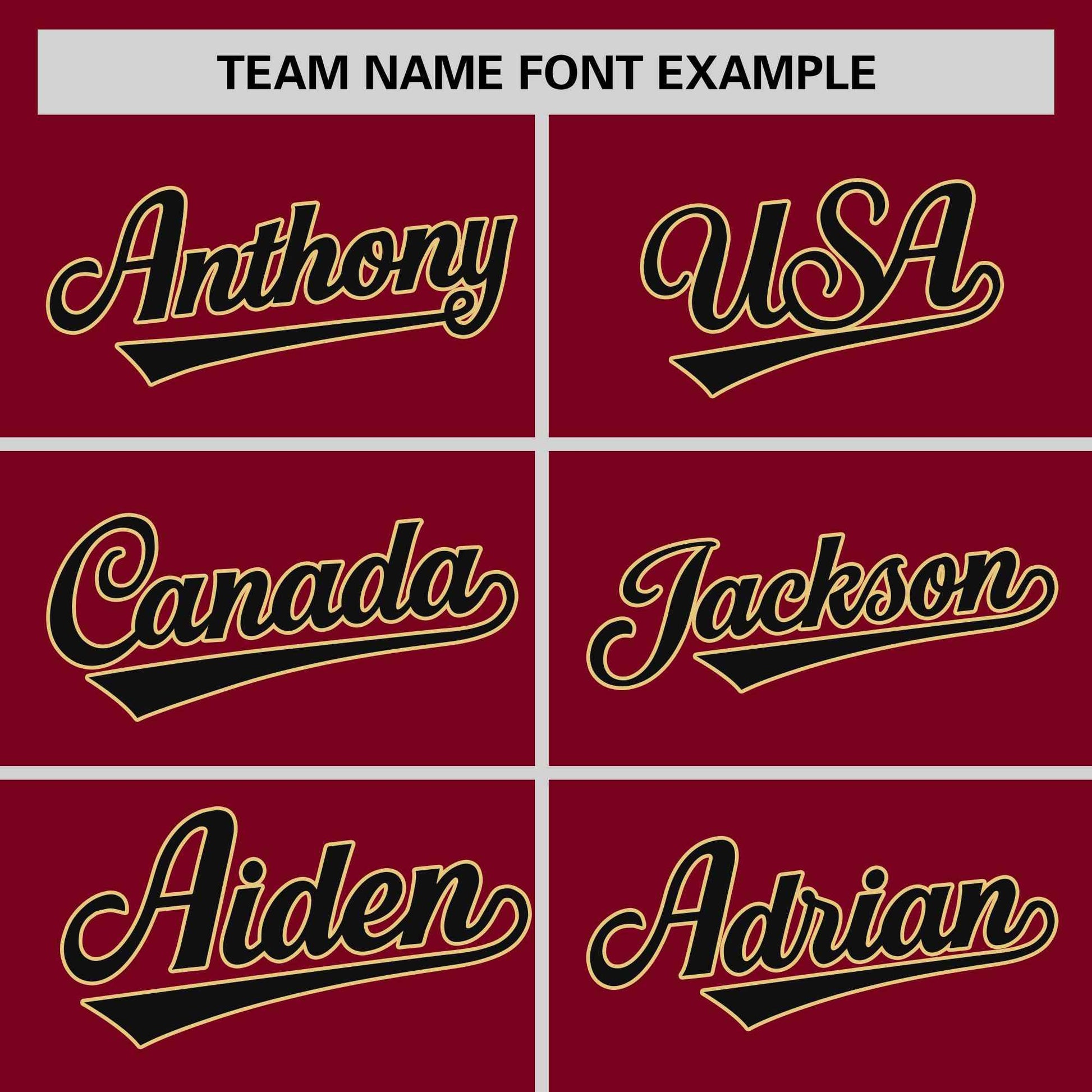 Custom Crimson Black-Khaki Stripe Fashion Raglan Sleeves Authentic Two-Button Baseball Jersey