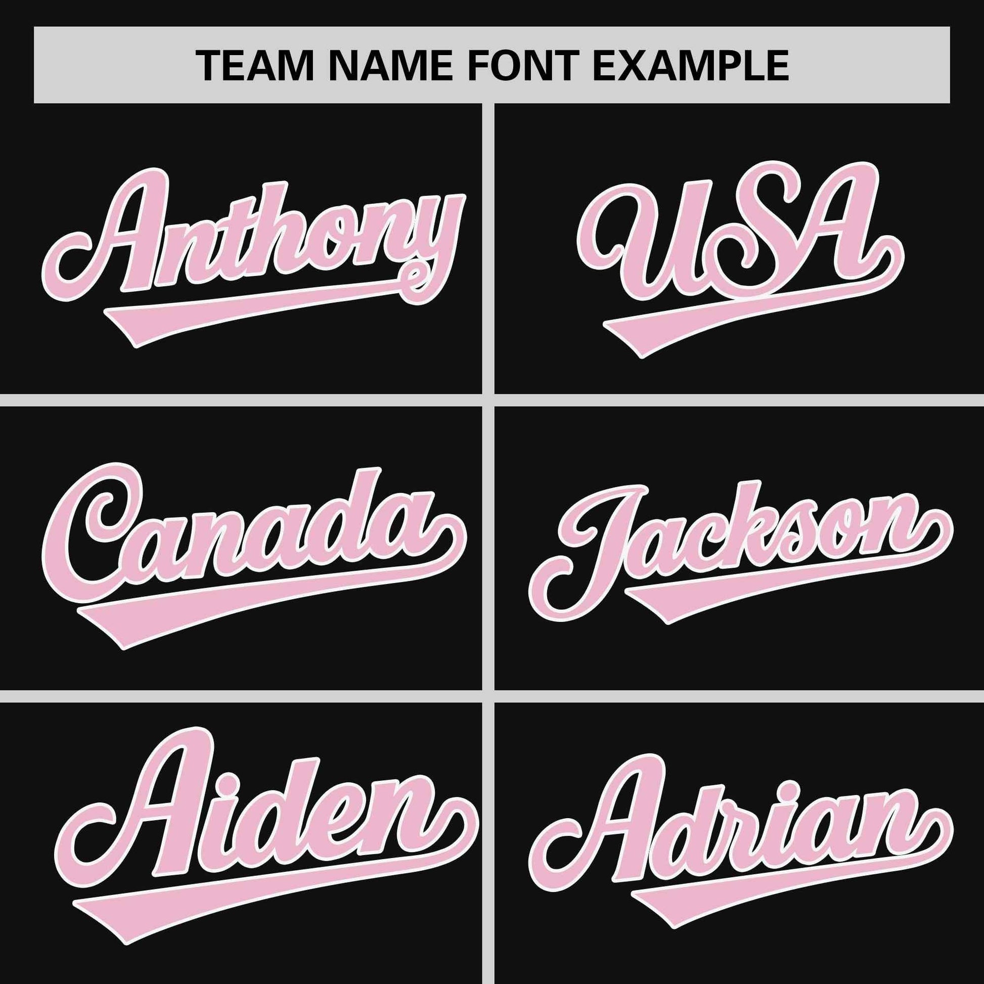 Custom Black Light Pink-White Stripe Fashion Raglan Sleeves Authentic Two-Button Baseball Jersey
