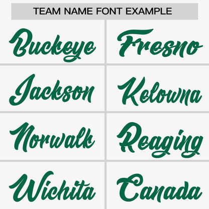 Custom White Kelly Green Stripe Fashion Raglan Sleeves Authentic Two-Button Baseball Jersey