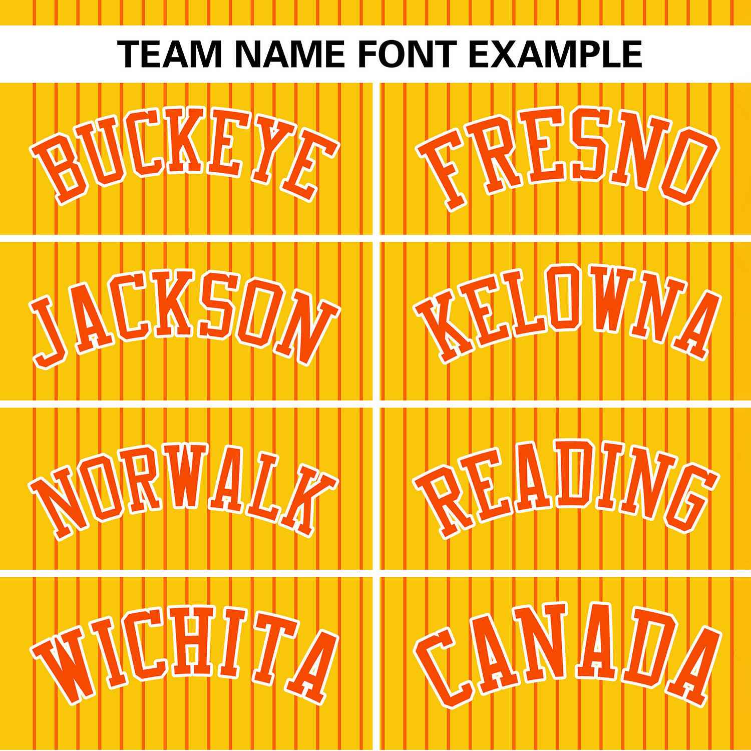 Custom Gold Orange Stripe Fashion Authentic Two-Button Baseball Jersey