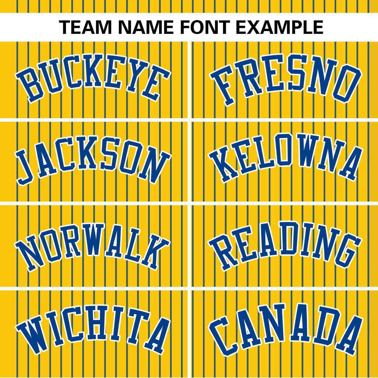 Custom Gold Royal Stripe Fashion Authentic Two-Button Baseball Jersey