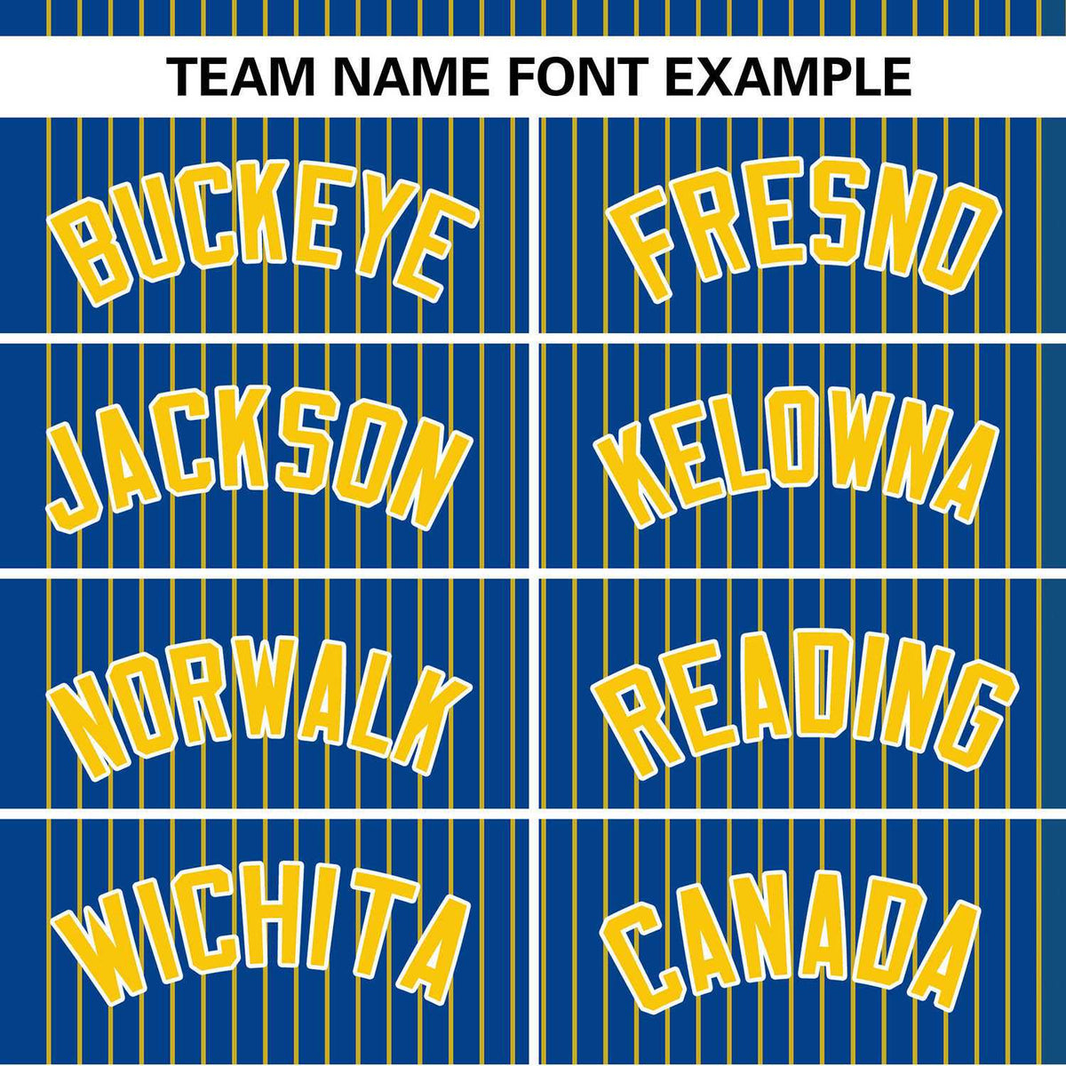 Custom Royal Gold Stripe Fashion Authentic Two-Button Baseball Jersey