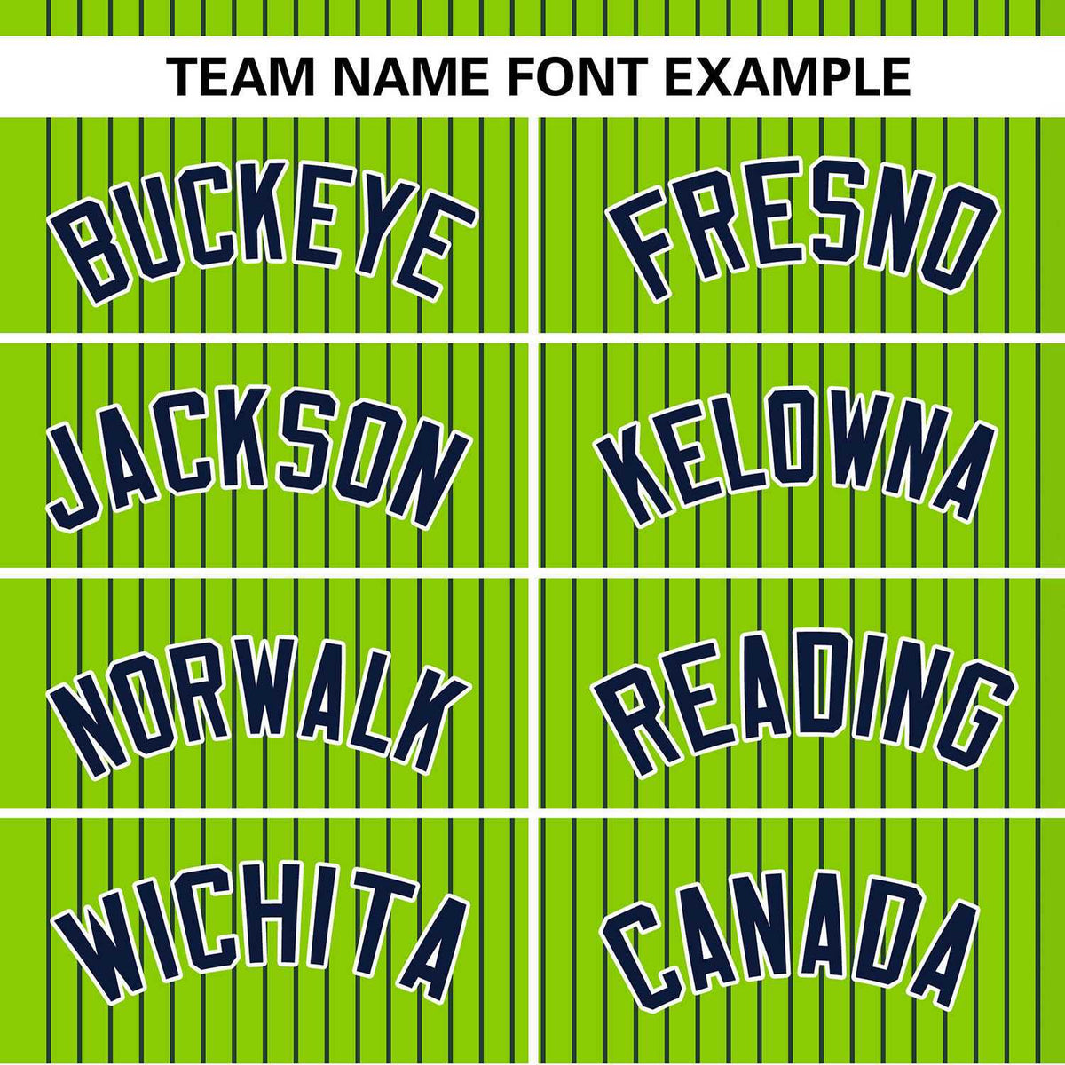 Custom Neon Green Navy Stripe Fashion Authentic Two-Button Baseball Jersey