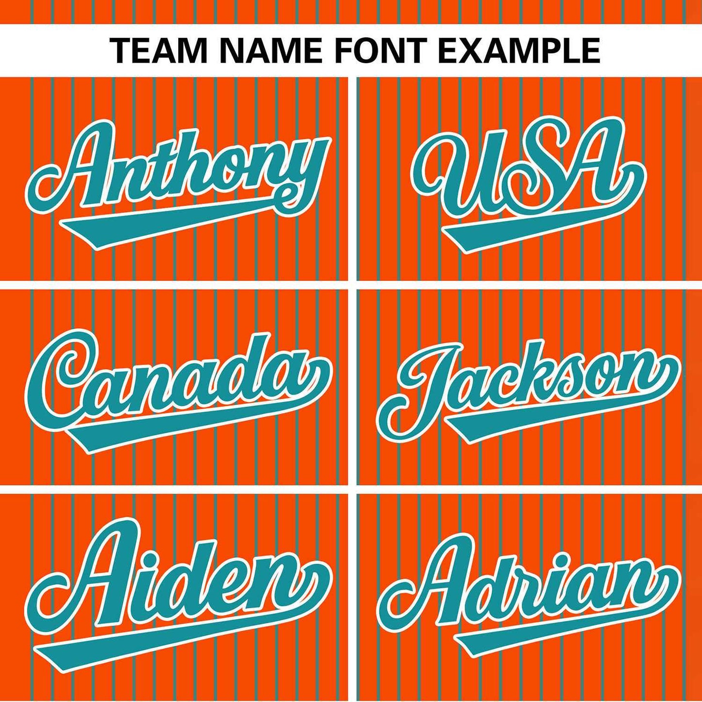 Custom Orange Aqua Stripe Fashion Authentic Two-Button Baseball Jersey
