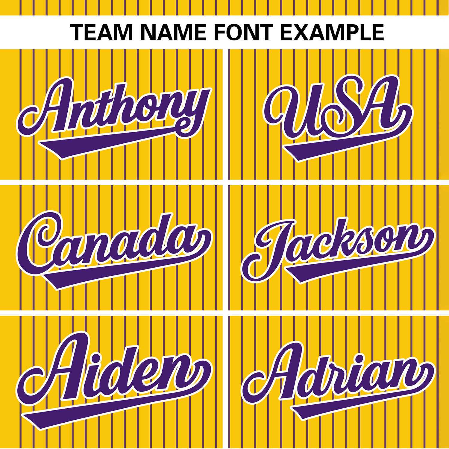 Custom Gold Purple Stripe Fashion Authentic Two-Button Baseball Jersey