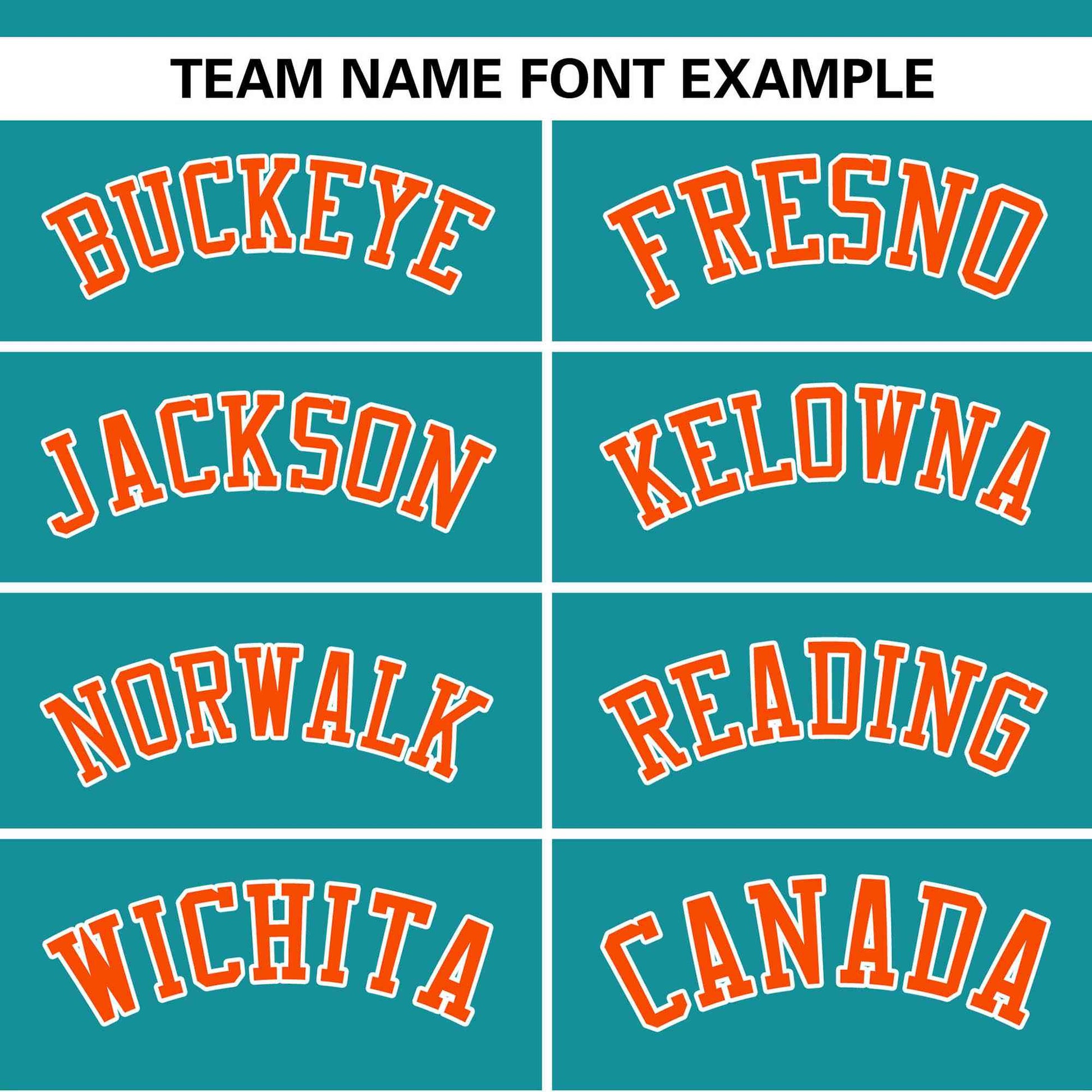 Custom Aqua White-Orange Color Block Personalized Authentic Two-Button Baseball Jersey
