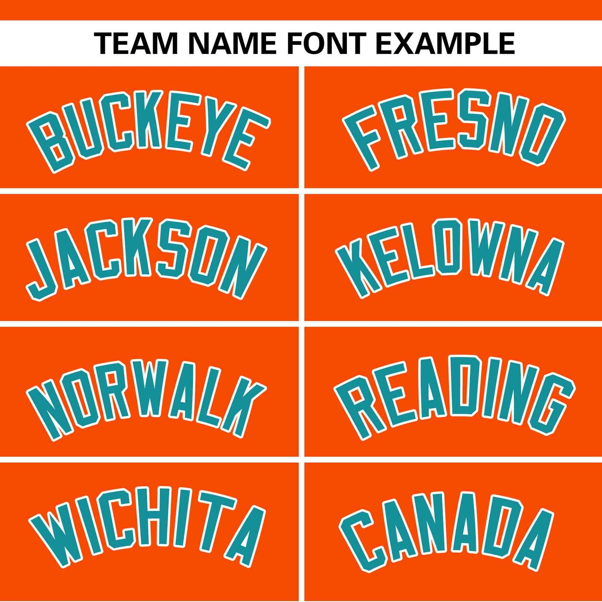 Custom Orange White-Aqua Color Block Personalized Authentic Two-Button Baseball Jersey