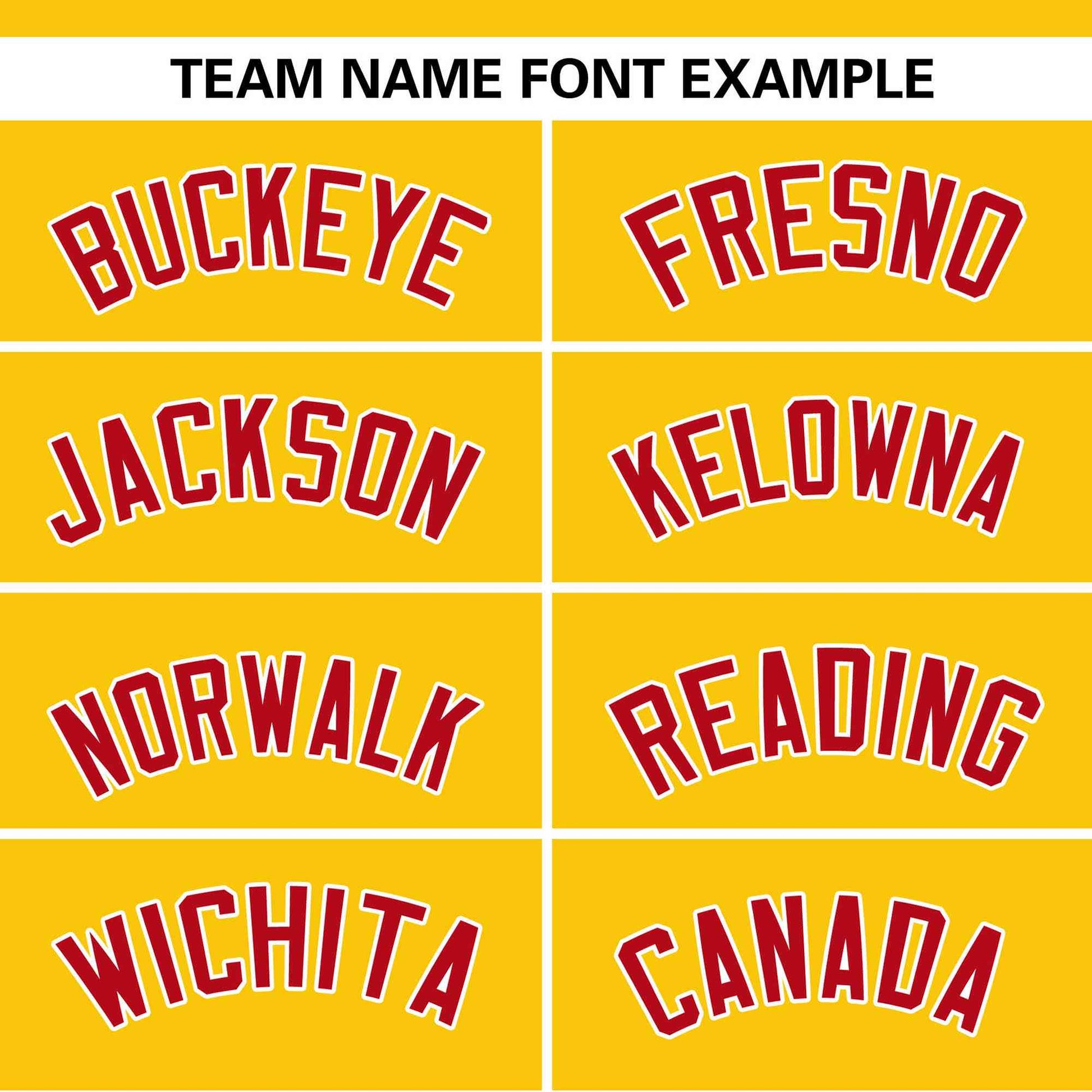 Custom Gold White-Red Color Block Personalized Authentic Two-Button Baseball Jersey