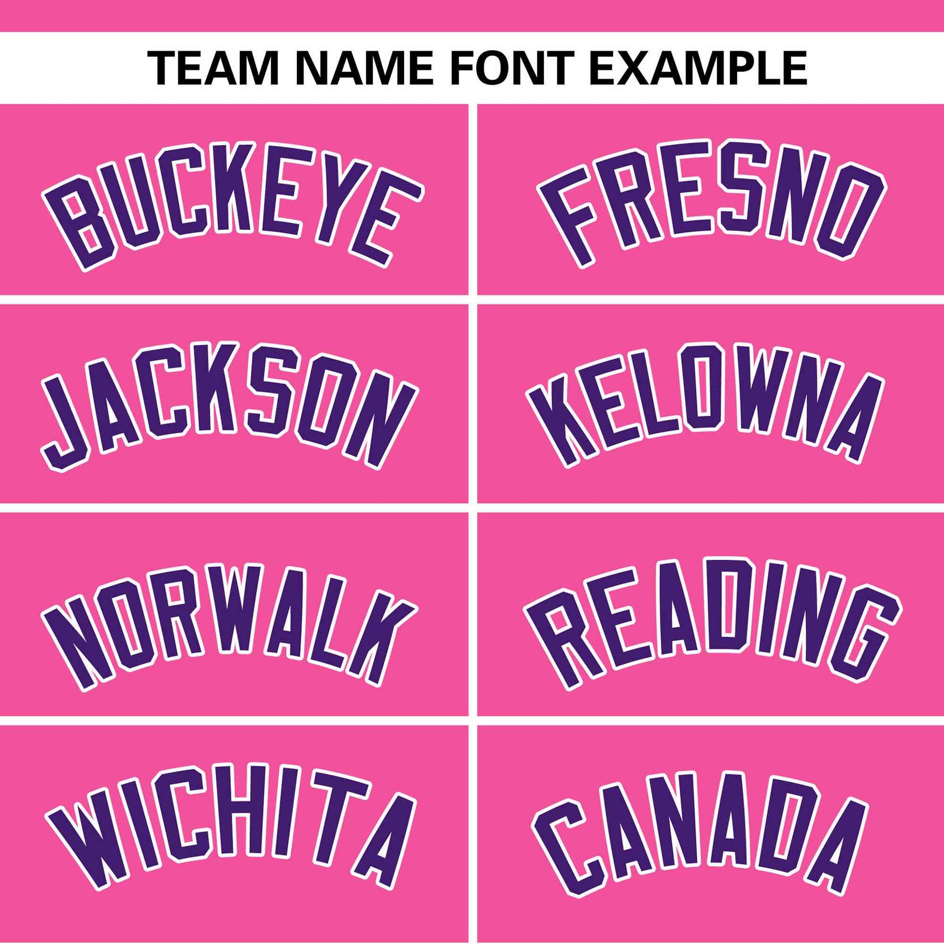 Custom Pink White-Purple Color Block Personalized Authentic Two-Button Baseball Jersey