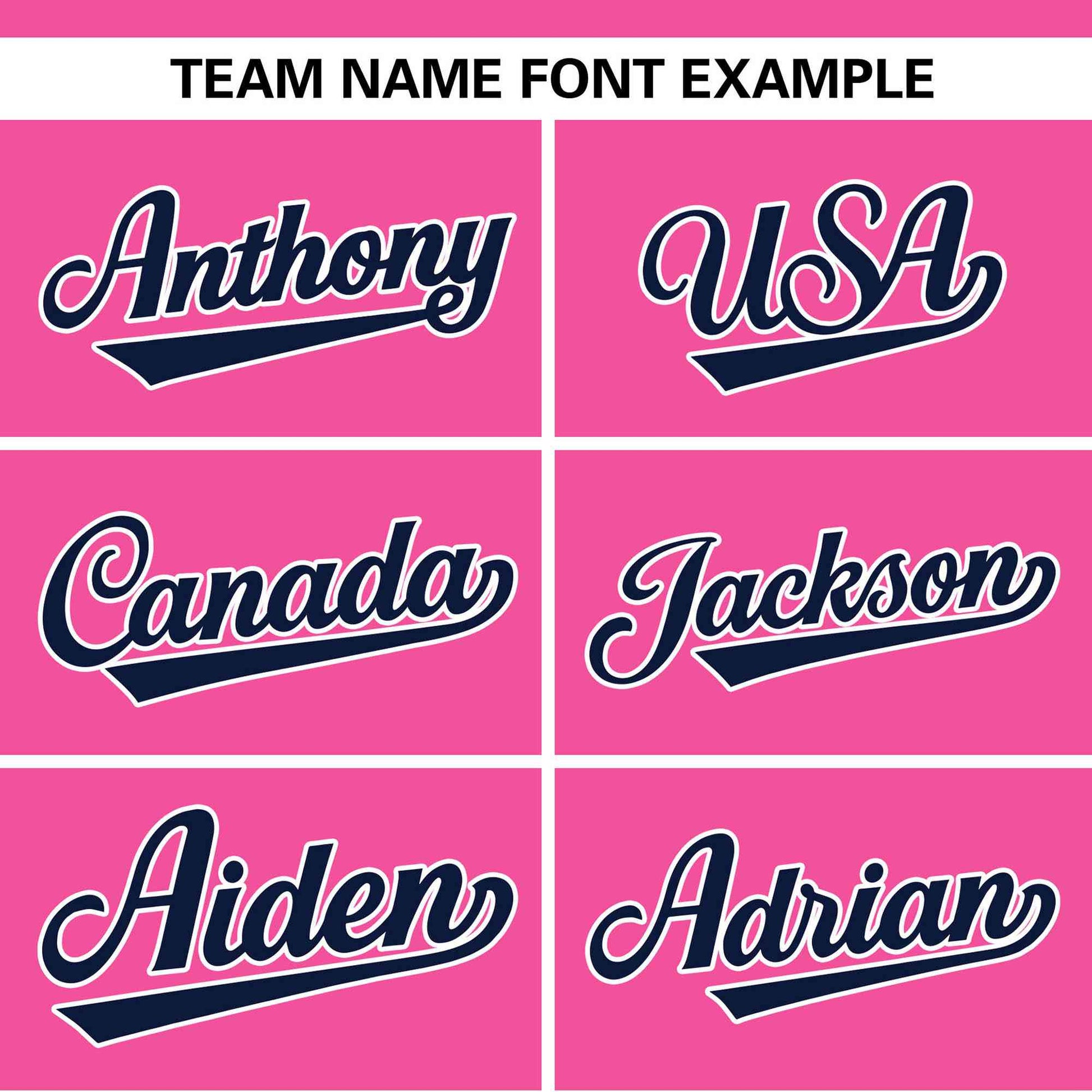 Custom Pink White-Navy Color Block Personalized Authentic Two-Button Baseball Jersey