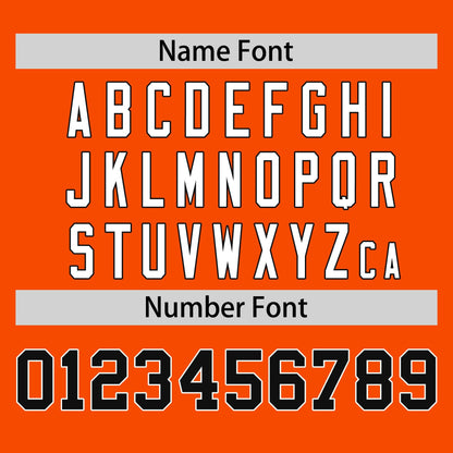 Custom Orange Black Personalized Raglan Sleeves Authentic Baseball Jersey