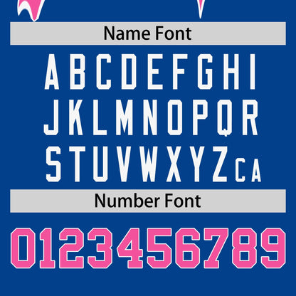 Custom Royal Pink Personalized Raglan Sleeves Authentic Baseball Jersey