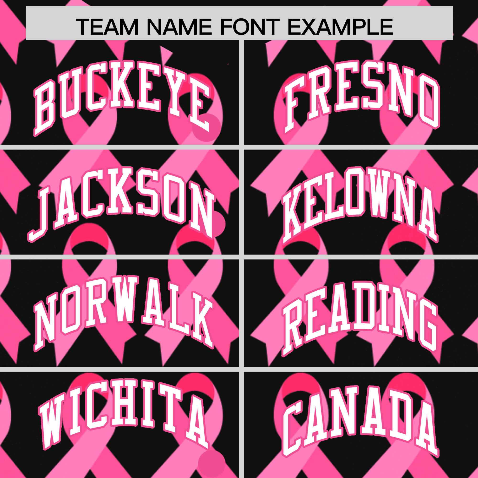 Custom Black Pink Breast Cancer Awareness Month Pink Ribbon Authentic Baseball Jersey for Women