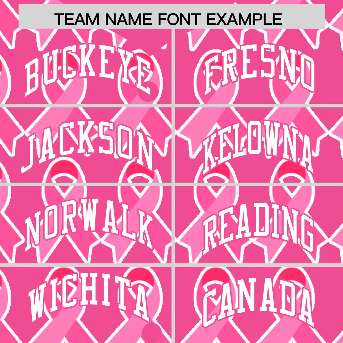 Custom Pink White Breast Cancer Awareness Month Pink Ribbon Authentic Baseball Jersey for Women