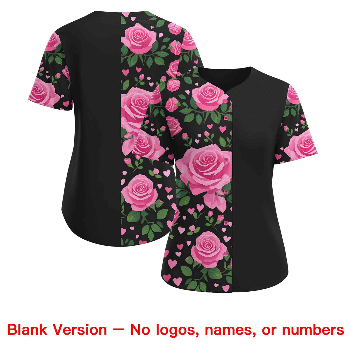 Custom Black Pink Breast Cancer Awareness Month Pink Ribbon Authentic Baseball Jersey for Women