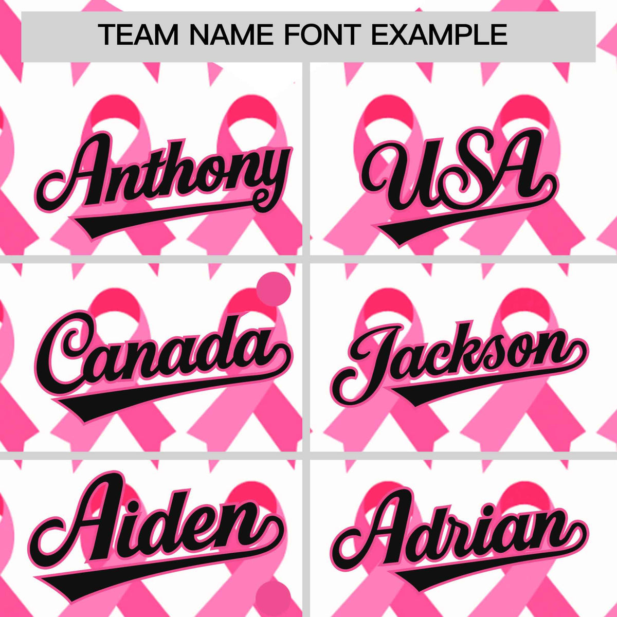 Custom White Black Breast Cancer Awareness Month Pink Ribbon Authentic Baseball Jersey for Women| KXKSHOP