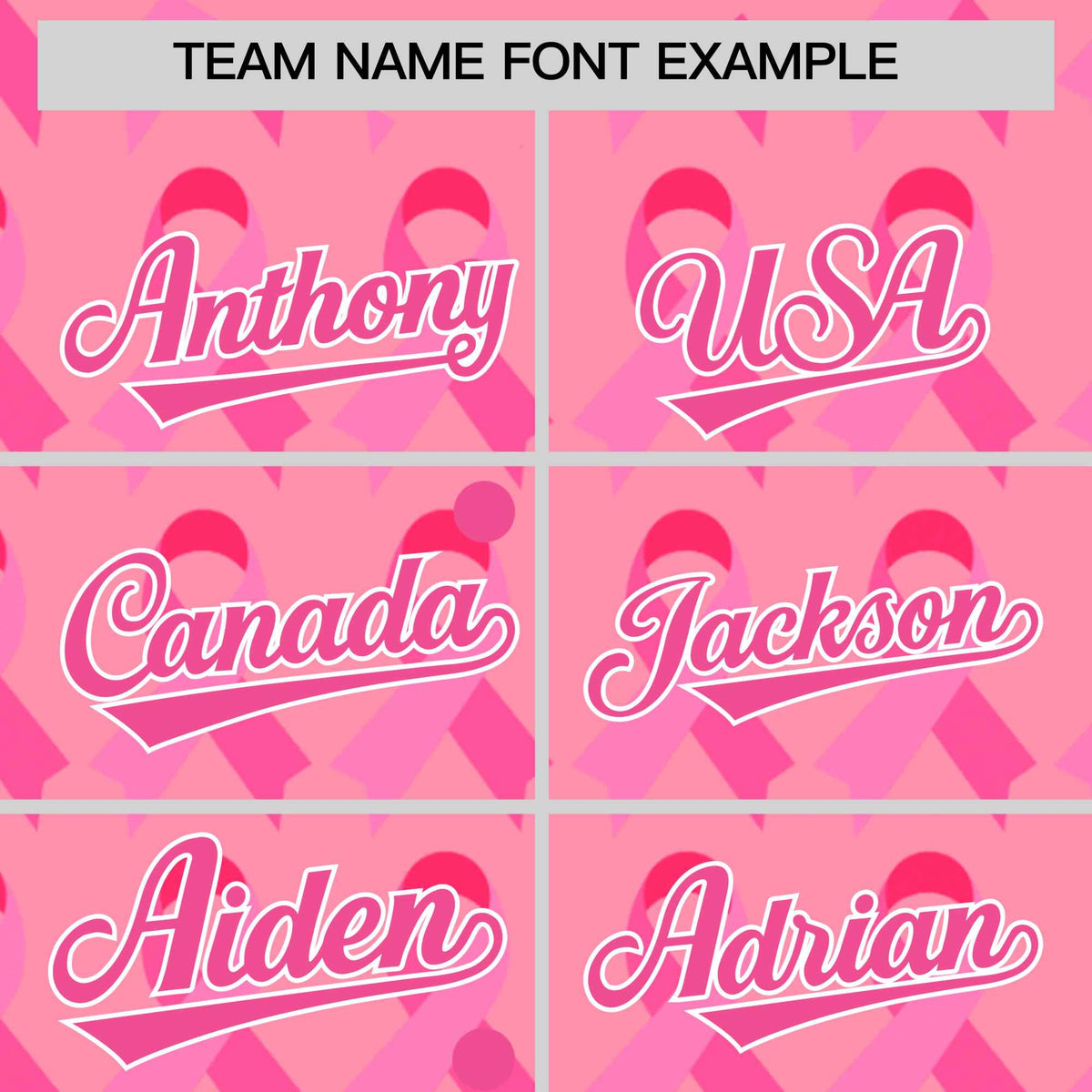 Custom Light Pink Pink Breast Cancer Awareness Month Pink Ribbon Authentic Baseball Jersey for Women| KXKSHOP