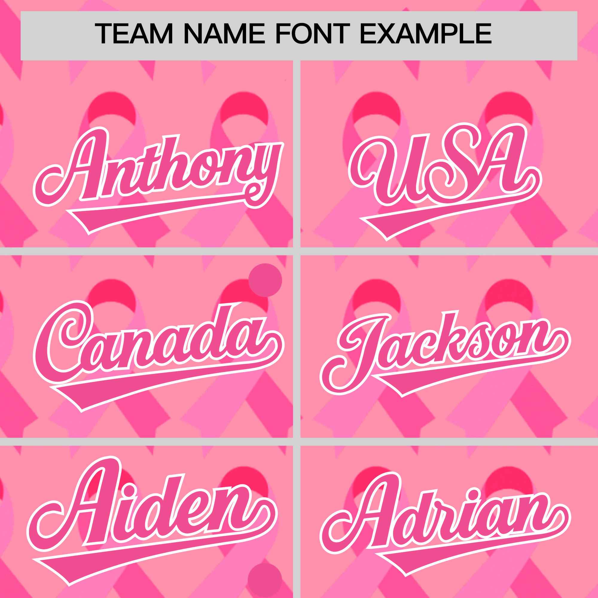 Custom Light Pink Pink Breast Cancer Awareness Month Pink Ribbon Authentic Baseball Jersey for Women| KXKSHOP