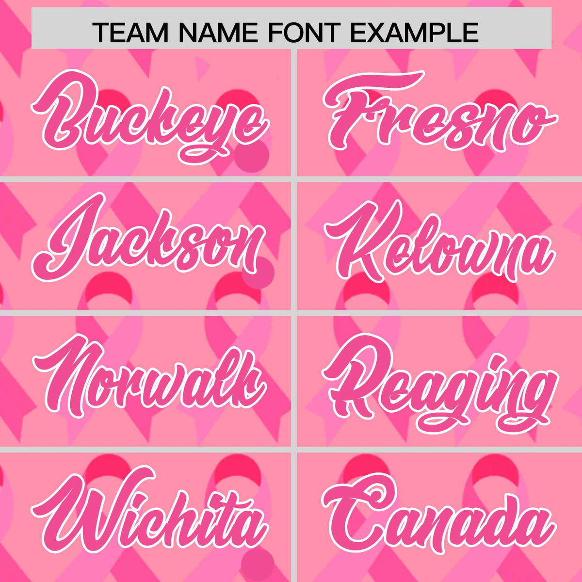 Custom Light Pink Pink Breast Cancer Awareness Month Pink Ribbon Authentic Baseball Jersey for Women