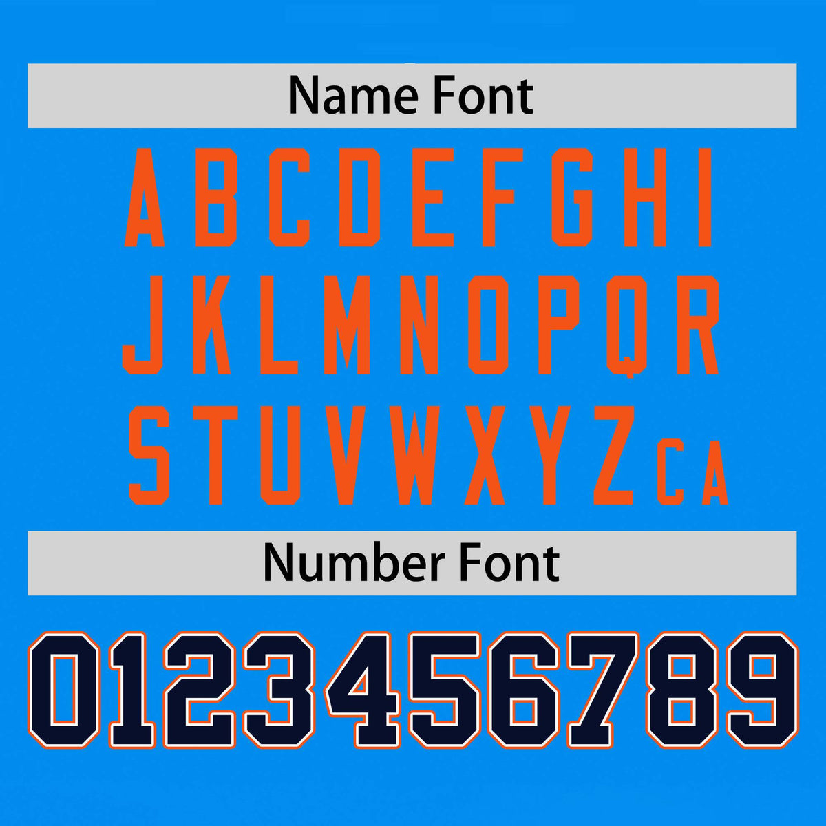 Custom Powder Blue Navy-Orange Color Block Personalized Outdoor Hooded Waterproof Jacket