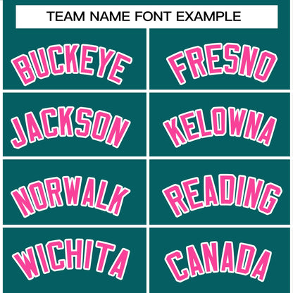 Custom Teal Pink-White Classic Style Waterproof Jacket