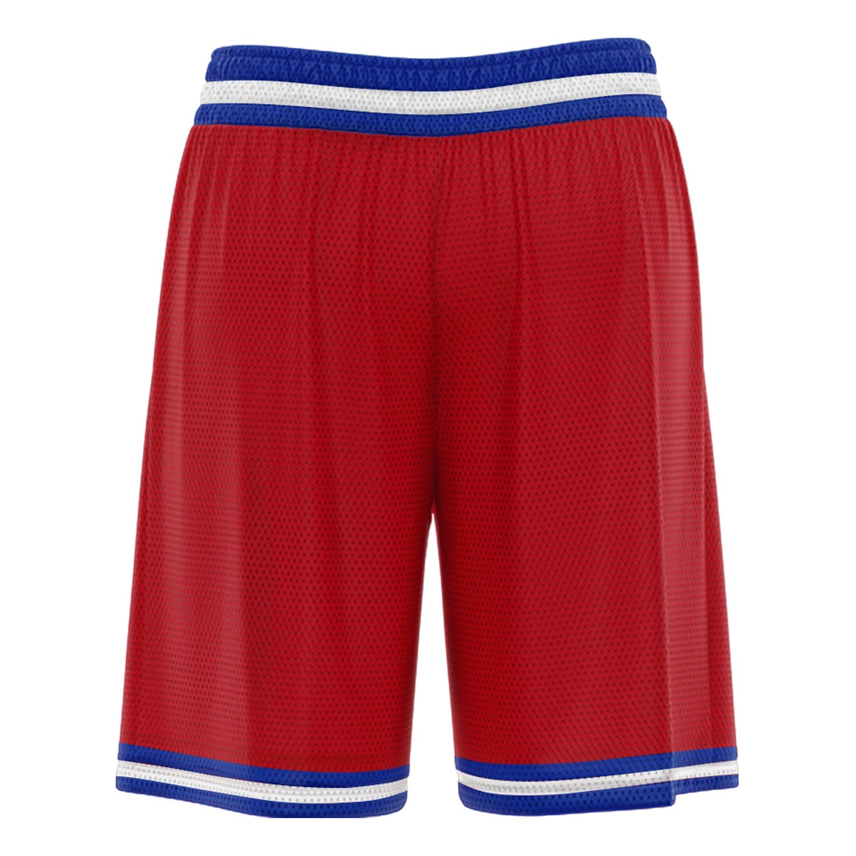 Custom Red Blue White Basketball Shorts