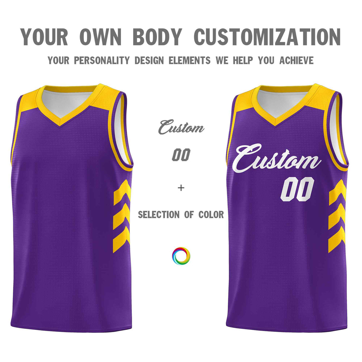 Custom Purple White Classic Sets Sports Uniform Basketball Jersey