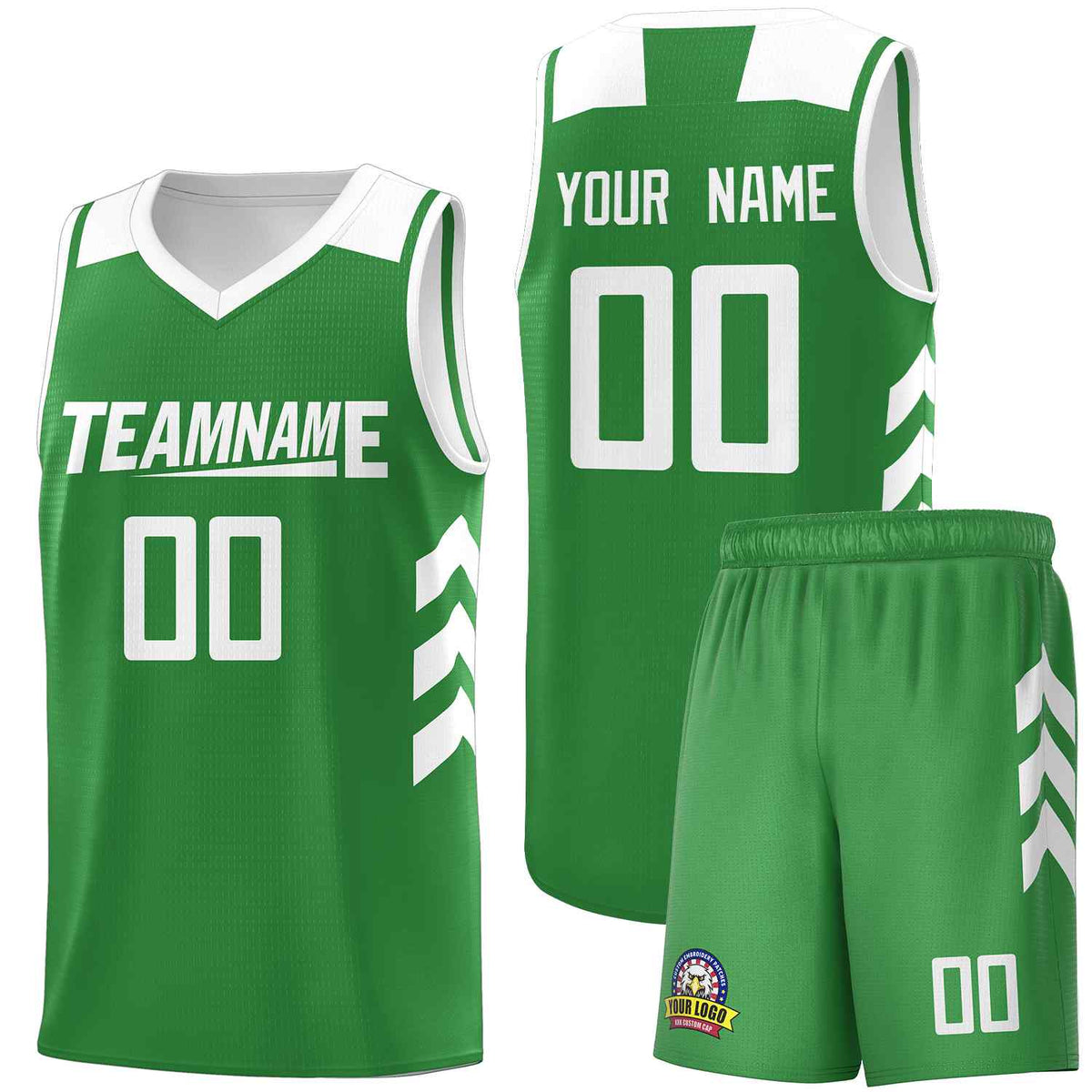 Custom Green White Classic Sets Sports Uniform Basketball Jersey