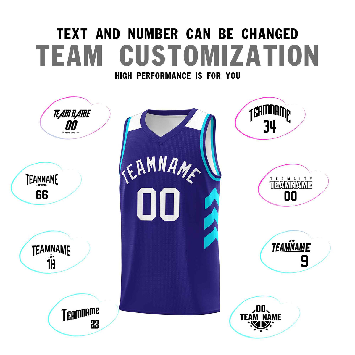 Custom Royal White Classic Sets Sports Uniform Basketball Jersey