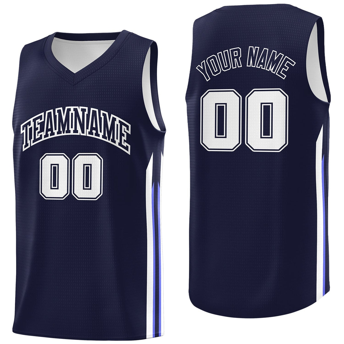 Custom Navy White Classic Tops Fashion Sportwear Basketball Jersey