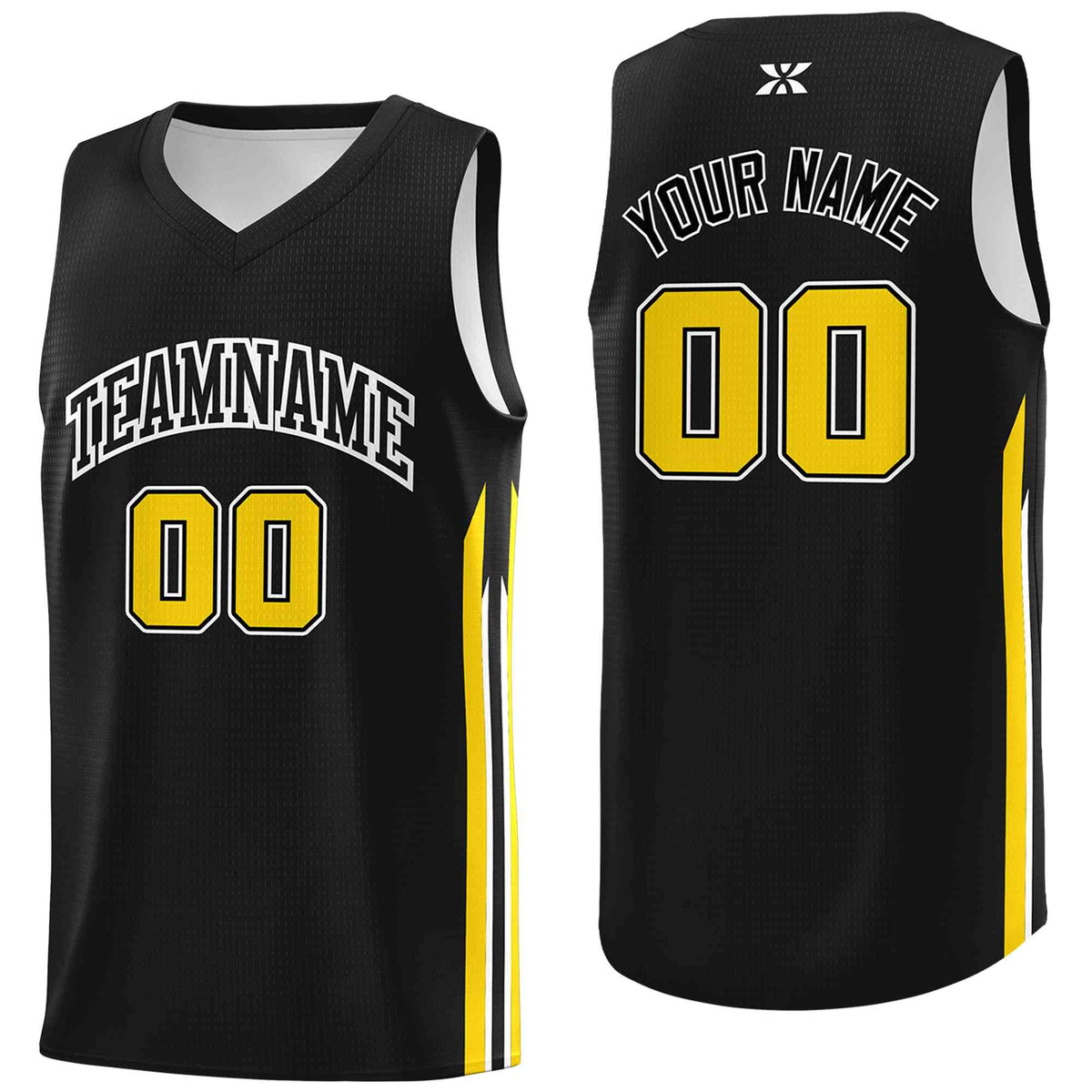 Custom Black White-Classic Tops Mesh Sport Basketball Jersey