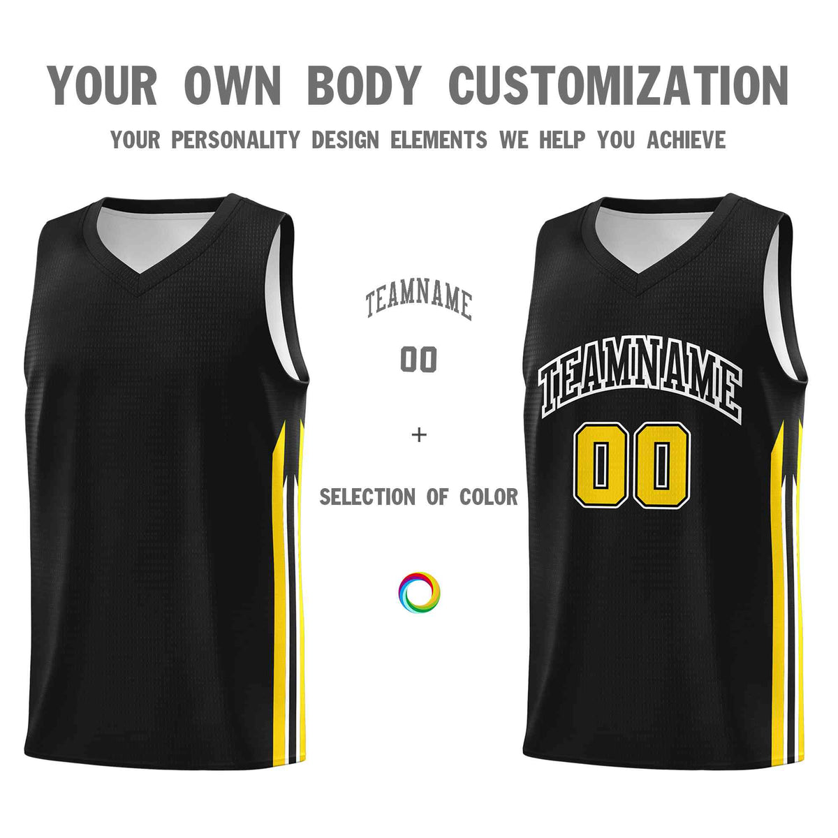 Custom Black White-Classic Tops Mesh Sport Basketball Jersey