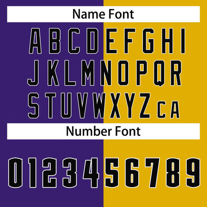 Custom Yellow Purple-Black Split Fashion Tops Basketball Jersey
