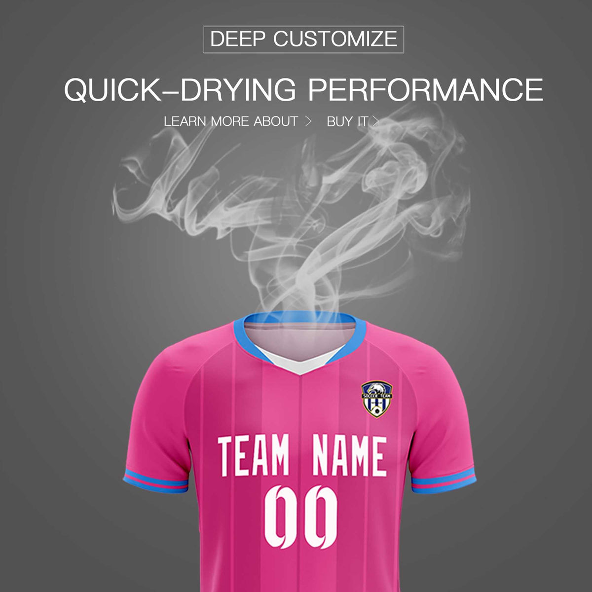 Custom Pink Classic Striped Personalized Football Kit Jersey