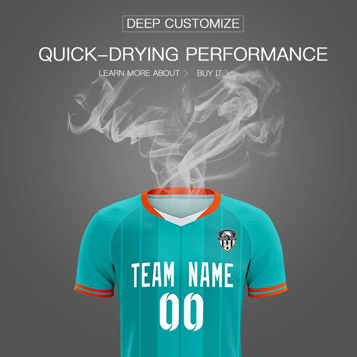 Custom Green Classic Striped Personalized Soccer Kit Jersey