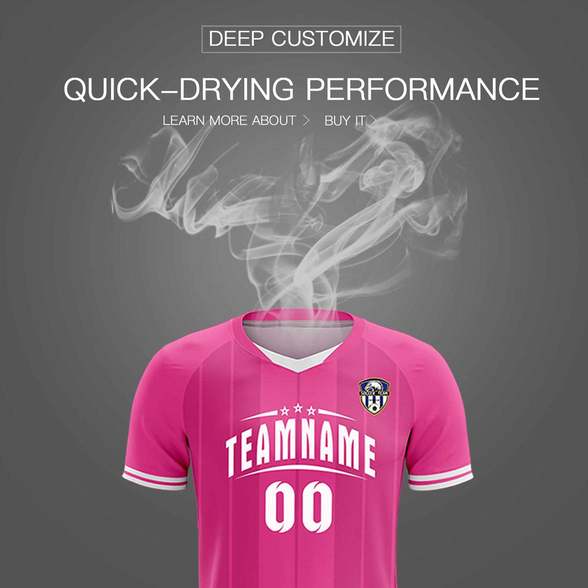 Custom Pink Classic Striped Personalized Football Kit Jersey