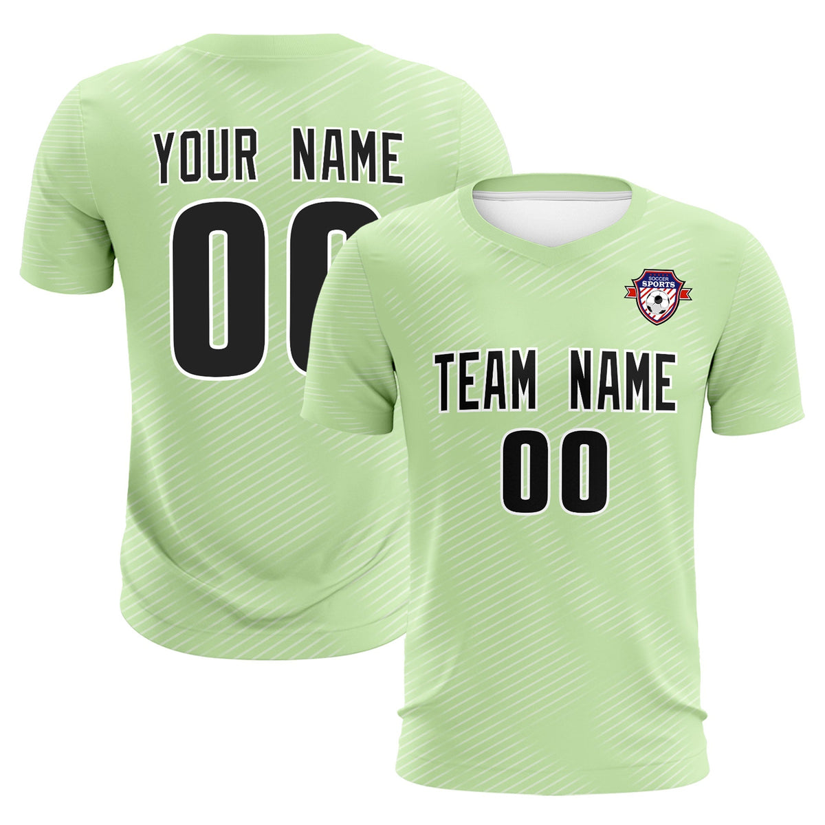 Custom Green White Training Uniform For Men Football Sets Jersey