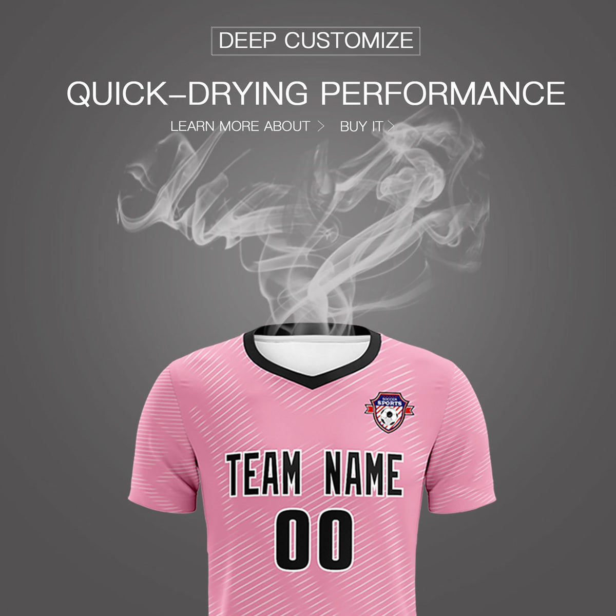 Custom Light Pink White Training Uniform For Men Football Sets Jersey